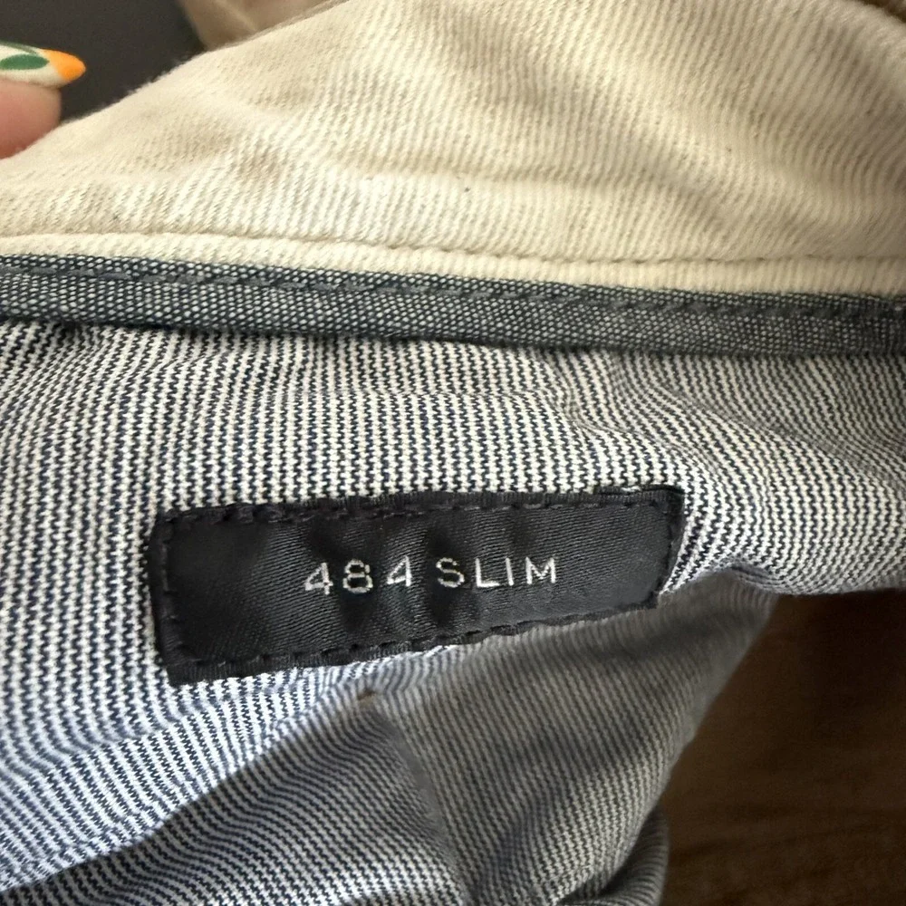 J.Crew 484 Slim-Fit Chino Pants Mens 33X32 Tan Brown‎ Stretch Classic Straight